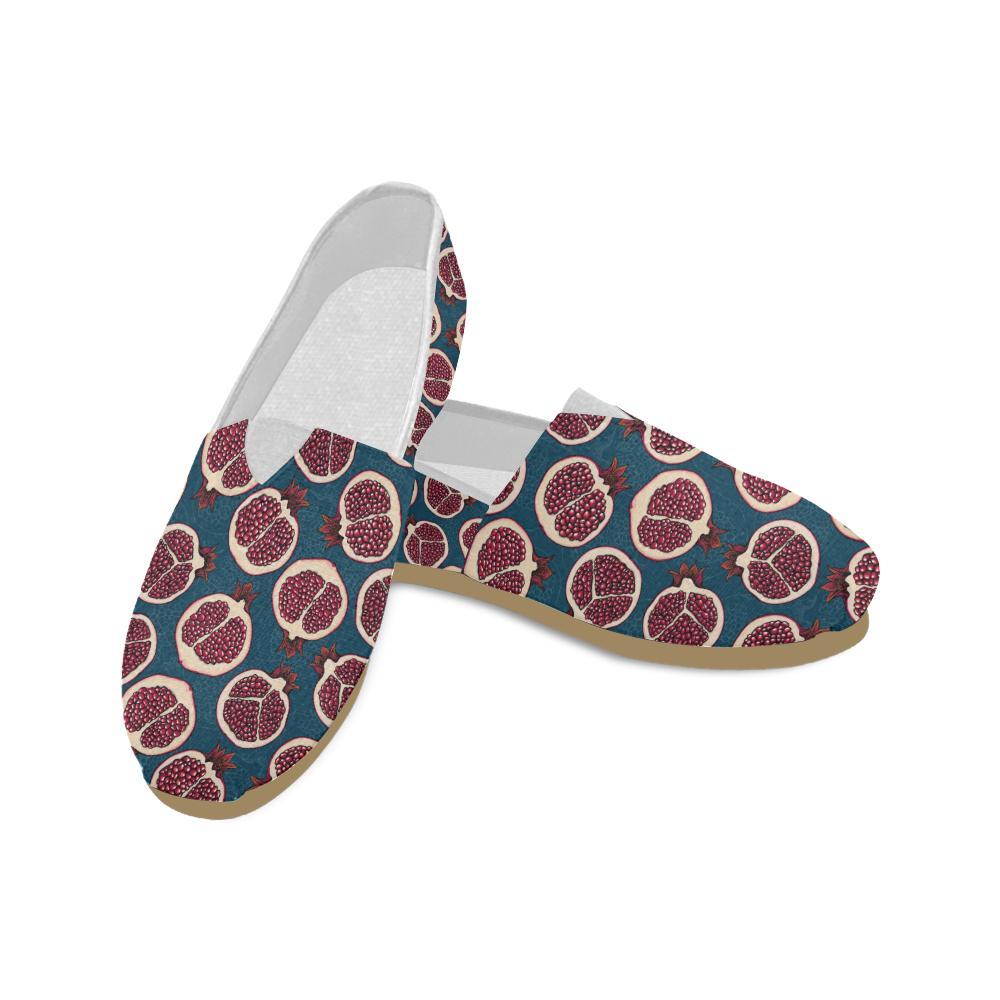 Pomegranate Pattern Print Design PG02 Women Casual Shoes-JorJune.com