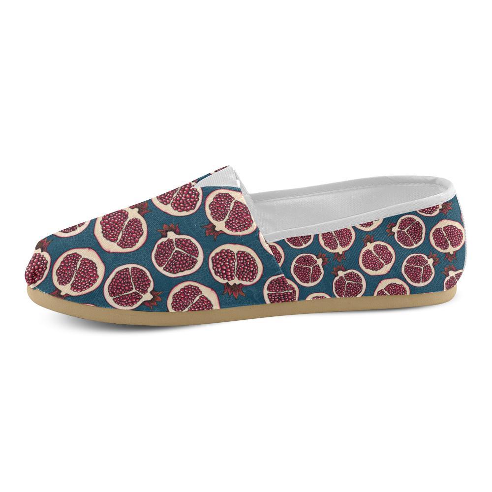 Pomegranate Pattern Print Design PG02 Women Casual Shoes-JorJune.com