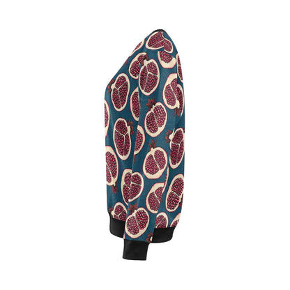 Pomegranate Pattern Print Design PG02 Women Long Sleeve Sweatshirt-JorJune