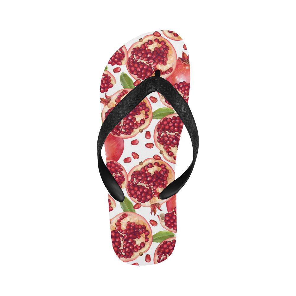 Pomegranate Pattern Print Design PG03 Flip Flops-JorJune