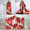 Pomegranate Pattern Print Design PG03 Hooded Blanket-JORJUNE.COM