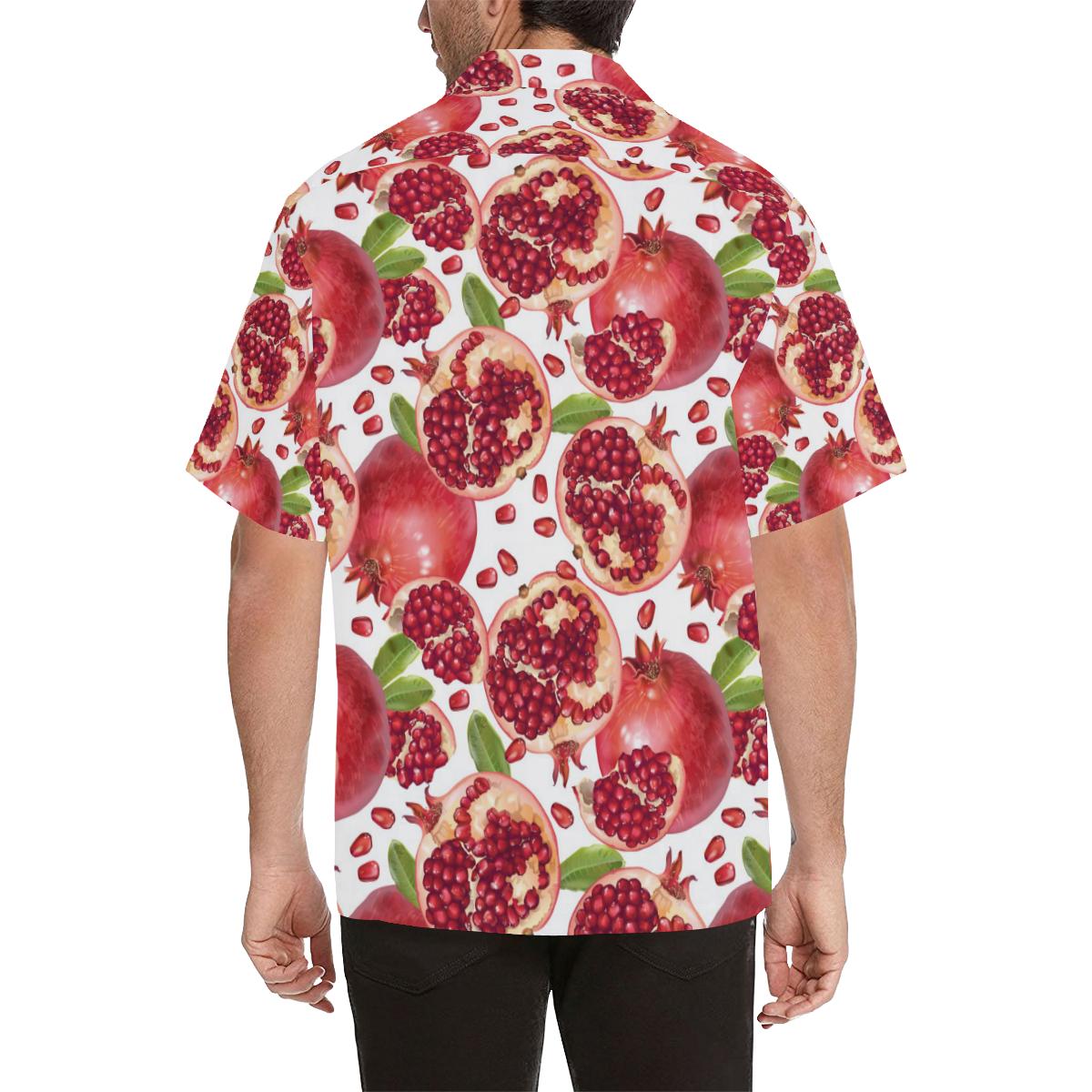 Pomegranate Pattern Print Design PG03 Men Hawaiian Shirt-JorJune