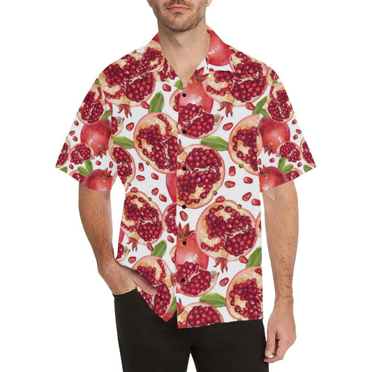 Pomegranate Pattern Print Design PG03 Men Hawaiian Shirt-JorJune