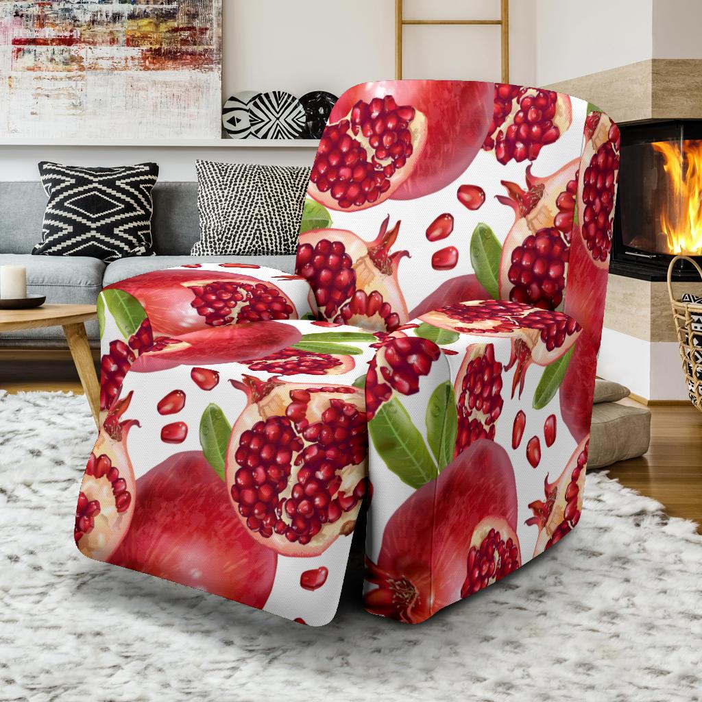 Pomegranate Pattern Print Design PG03 Recliner Slipcover-JORJUNE.COM