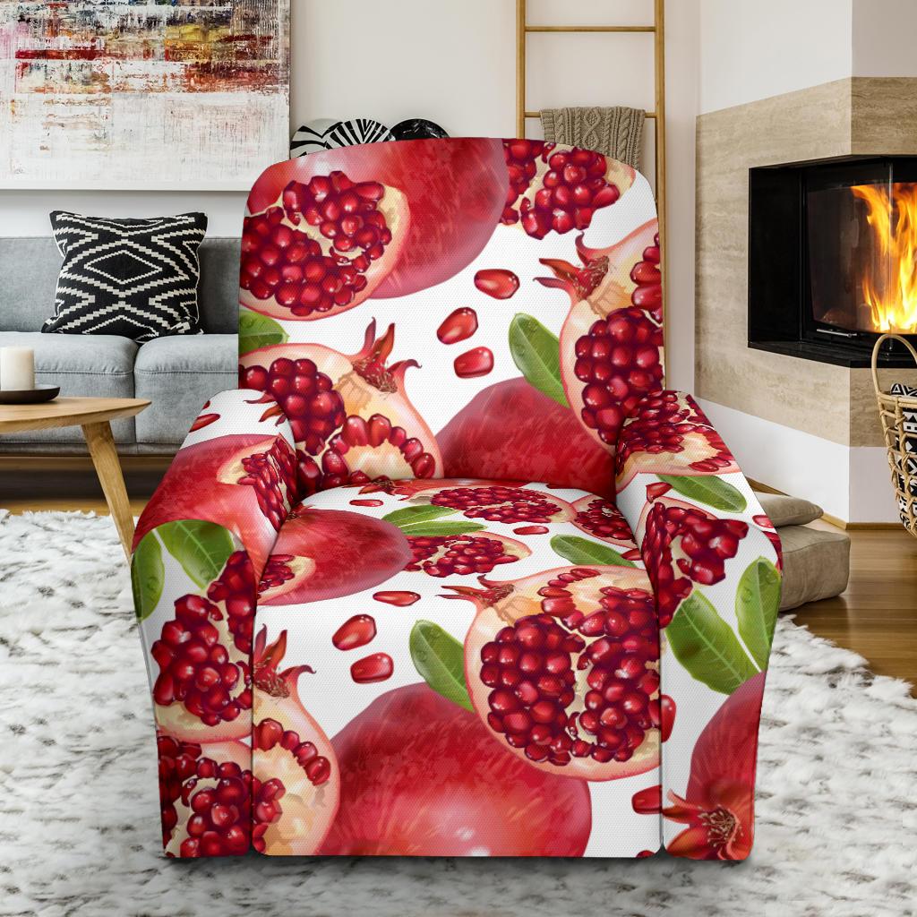 Pomegranate Pattern Print Design PG03 Recliner Slipcover-JORJUNE.COM