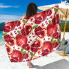 Pomegranate Pattern Print Design PG03 Sarong Pareo Wrap-JORJUNE.COM