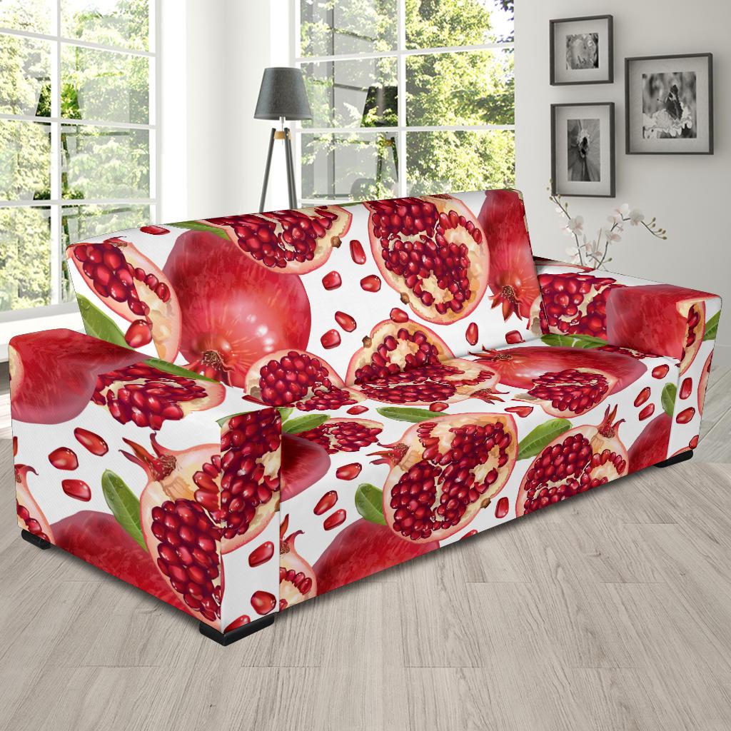 Pomegranate Pattern Print Design PG03 Sofa Slipcover-JORJUNE.COM