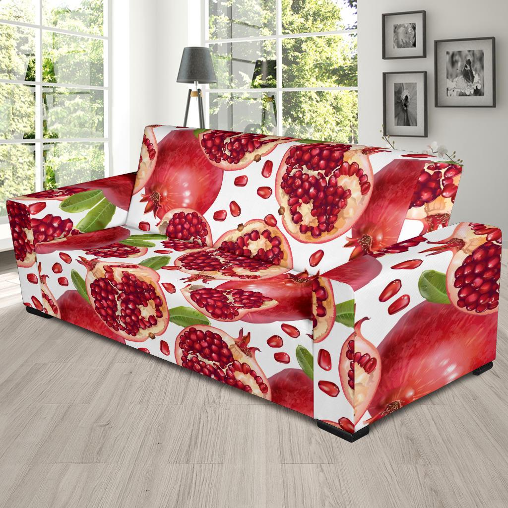 Pomegranate Pattern Print Design PG03 Sofa Slipcover-JORJUNE.COM