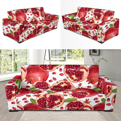 Pomegranate Pattern Print Design PG03 Sofa Slipcover-JORJUNE.COM