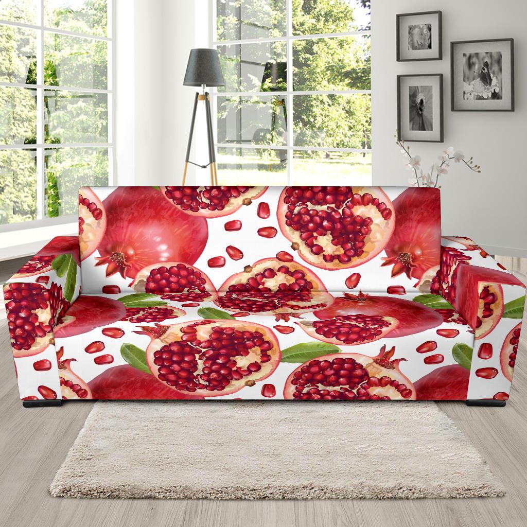 Pomegranate Pattern Print Design PG03 Sofa Slipcover-JORJUNE.COM
