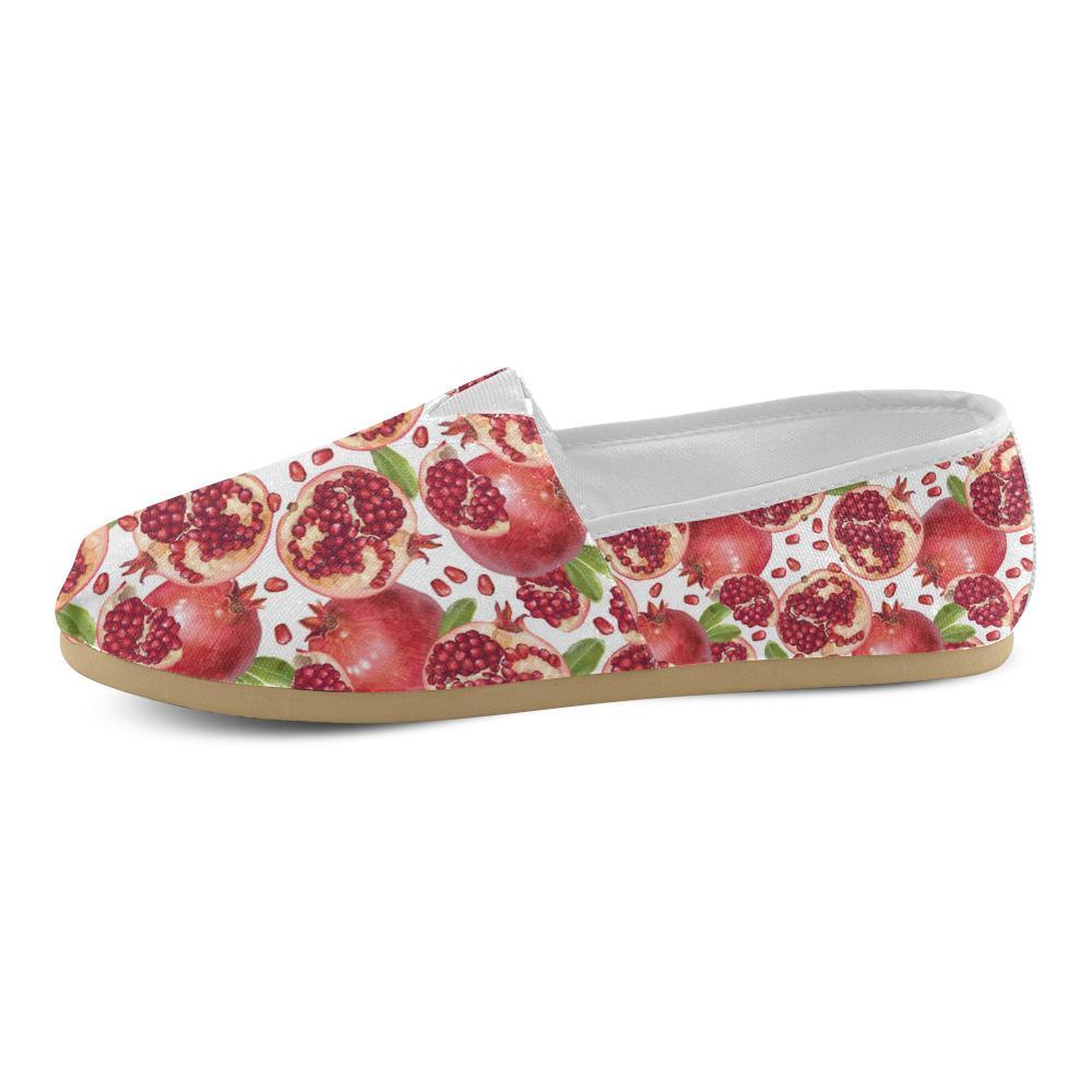 Pomegranate Pattern Print Design PG03 Women Casual Shoes-JorJune.com