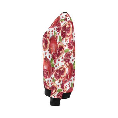 Pomegranate Pattern Print Design PG03 Women Long Sleeve Sweatshirt-JorJune