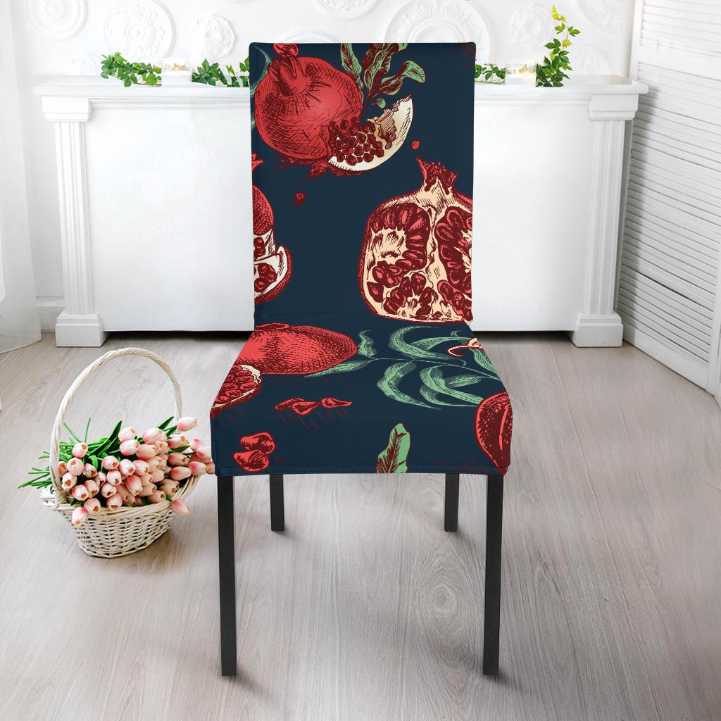 Pomegranate Pattern Print Design PG04 Dining Chair Slipcover-JORJUNE.COM