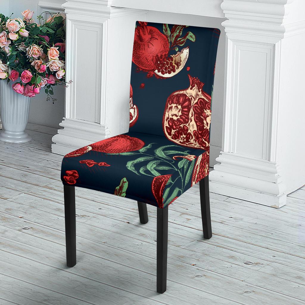 Pomegranate Pattern Print Design PG04 Dining Chair Slipcover-JORJUNE.COM