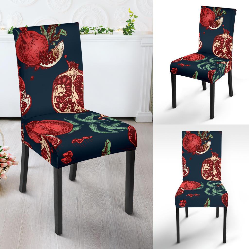 Pomegranate Pattern Print Design PG04 Dining Chair Slipcover-JORJUNE.COM