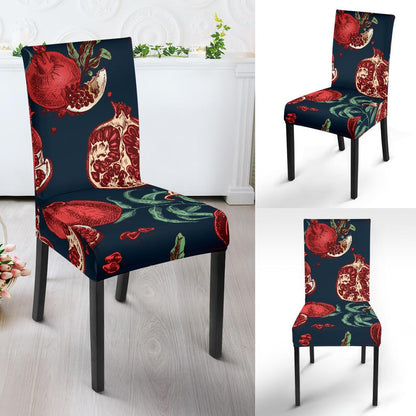Pomegranate Pattern Print Design PG04 Dining Chair Slipcover-JORJUNE.COM