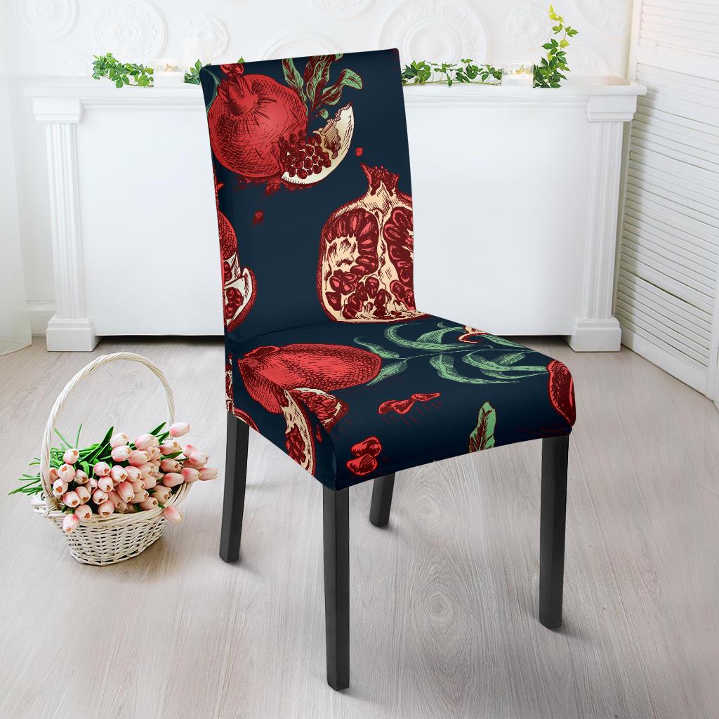 Pomegranate Pattern Print Design PG04 Dining Chair Slipcover-JORJUNE.COM