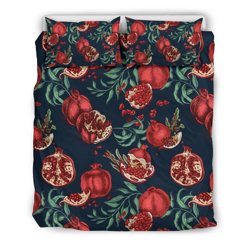 Pomegranate Pattern Print Design PG04 Duvet Cover Bedding Set-JORJUNE.COM