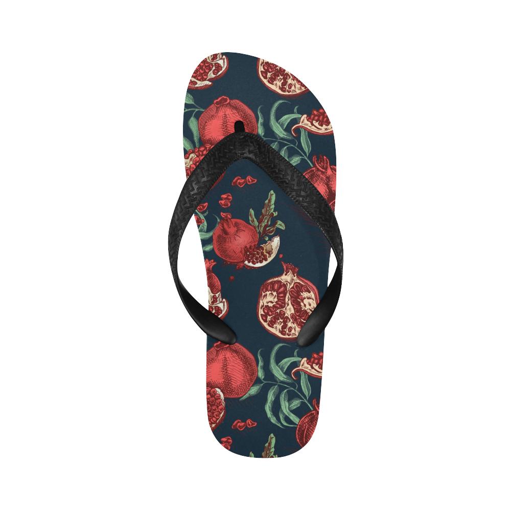 Pomegranate Pattern Print Design PG04 Flip Flops-JorJune
