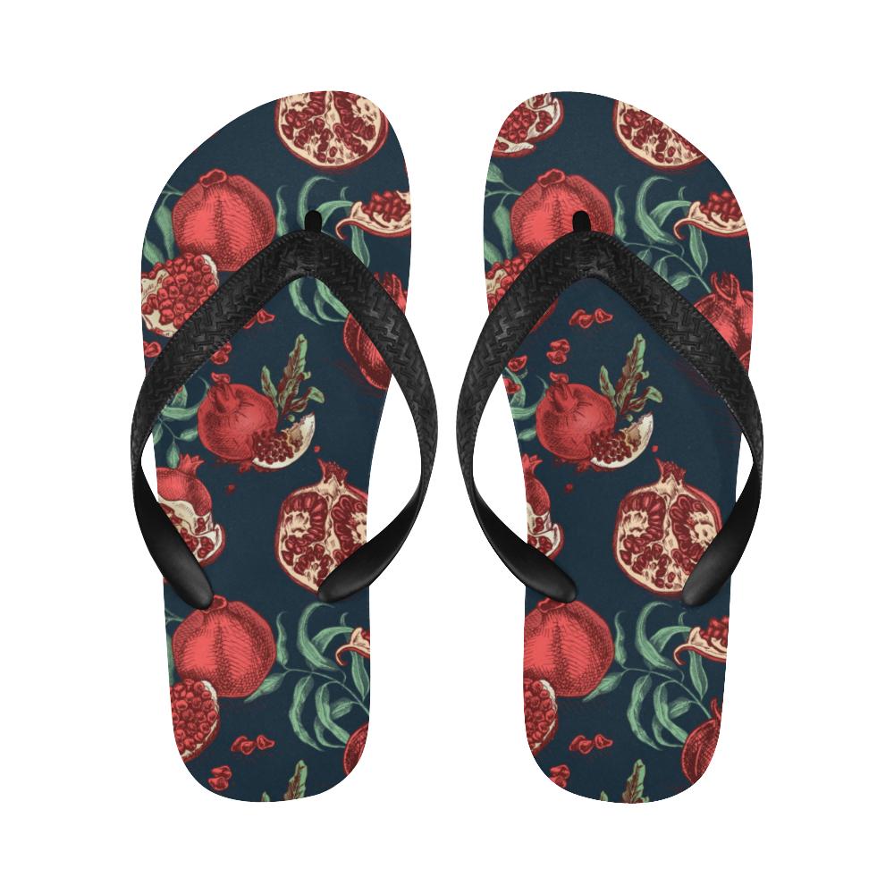 Pomegranate Pattern Print Design PG04 Flip Flops-JorJune