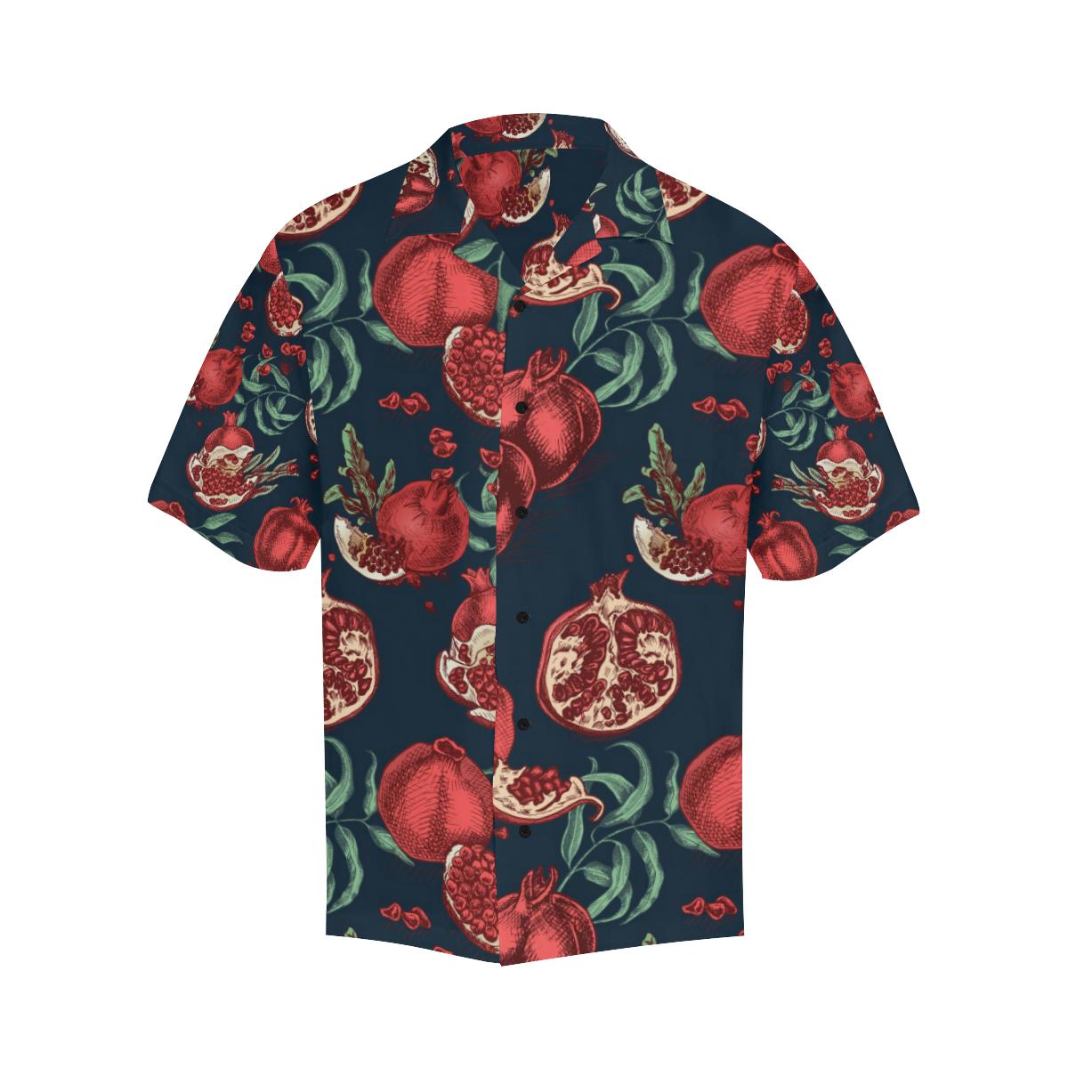 Pomegranate Pattern Print Design PG04 Men Hawaiian Shirt-JorJune