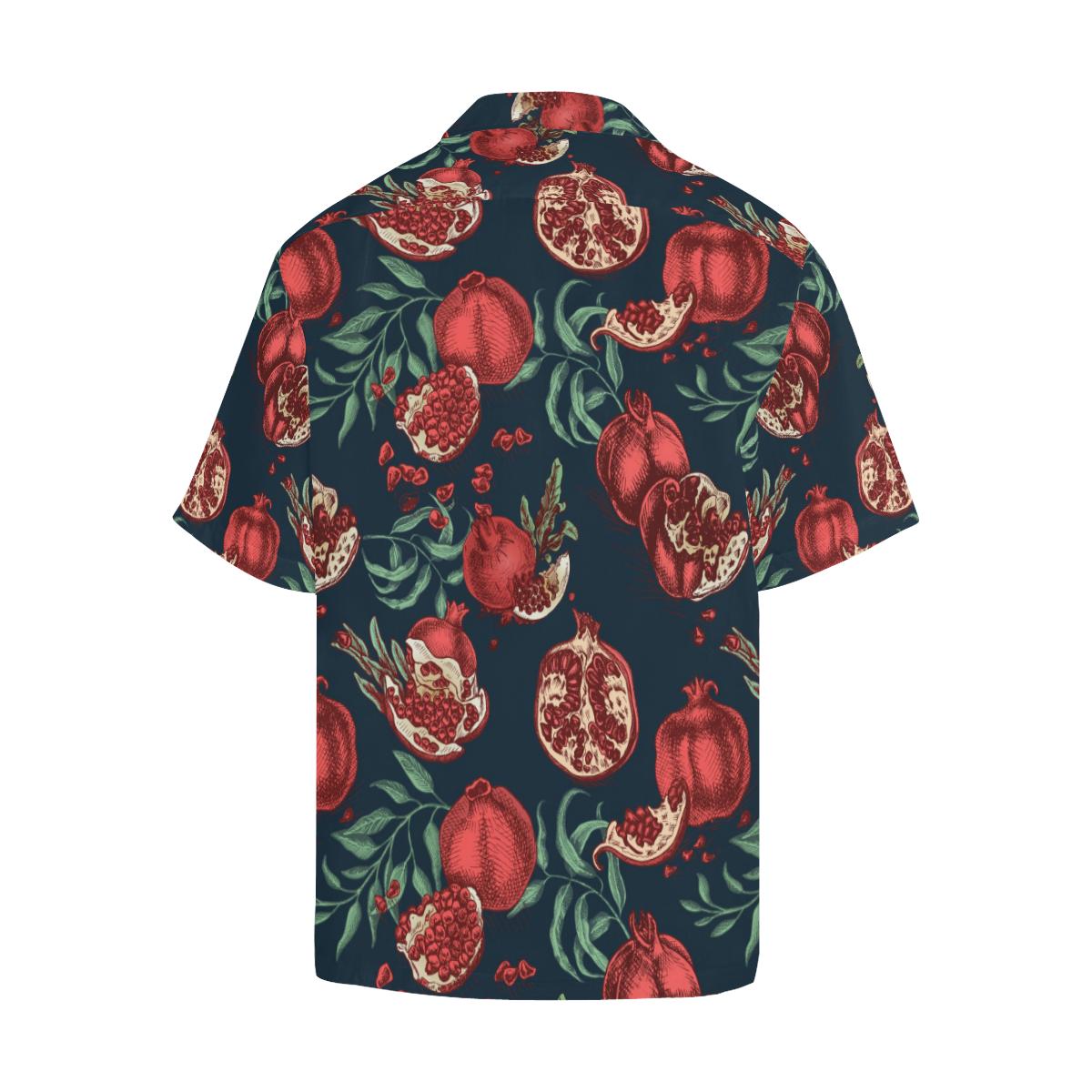 Pomegranate Pattern Print Design PG04 Men Hawaiian Shirt-JorJune