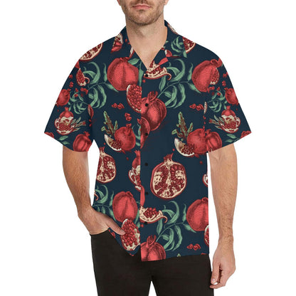 Pomegranate Pattern Print Design PG04 Men Hawaiian Shirt-JorJune