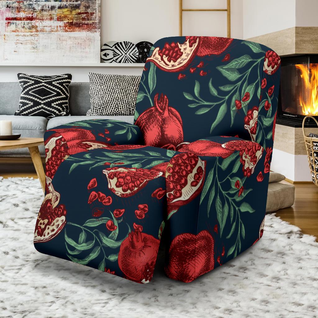 Pomegranate Pattern Print Design PG04 Recliner Slipcover-JORJUNE.COM