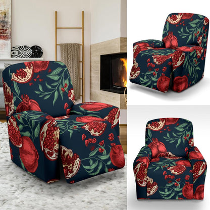 Pomegranate Pattern Print Design PG04 Recliner Slipcover-JORJUNE.COM
