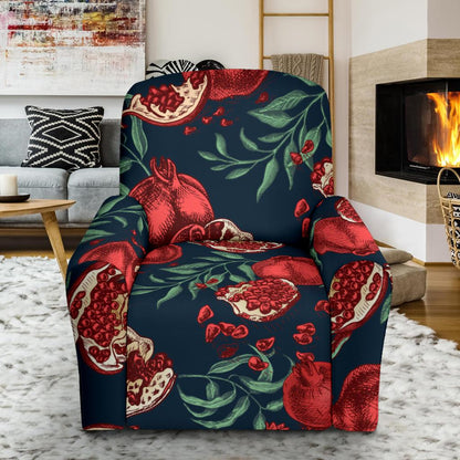Pomegranate Pattern Print Design PG04 Recliner Slipcover-JORJUNE.COM
