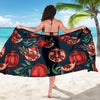 Pomegranate Pattern Print Design PG04 Sarong Pareo Wrap-JORJUNE.COM