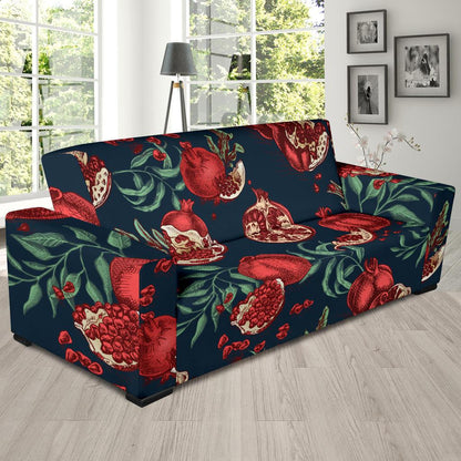 Pomegranate Pattern Print Design PG04 Sofa Slipcover-JORJUNE.COM