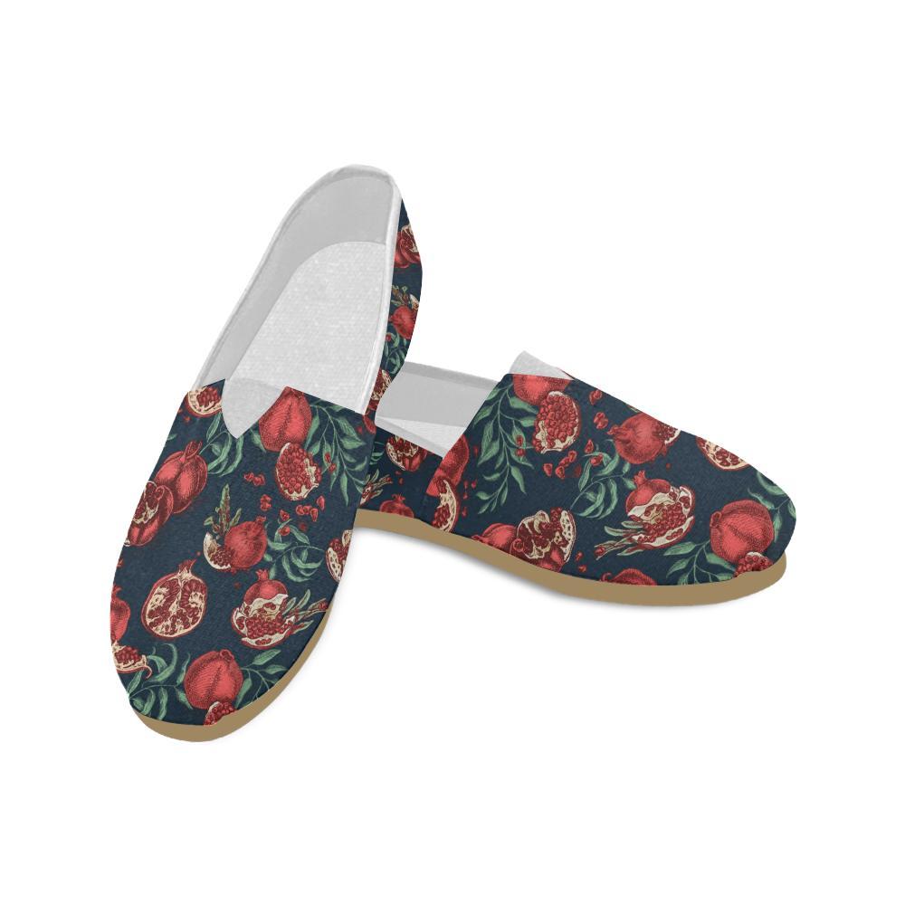 Pomegranate Pattern Print Design PG04 Women Casual Shoes-JorJune.com