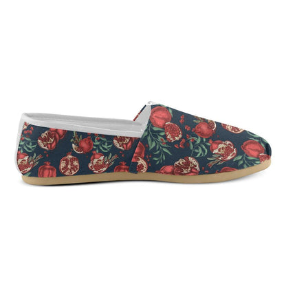 Pomegranate Pattern Print Design PG04 Women Casual Shoes-JorJune.com
