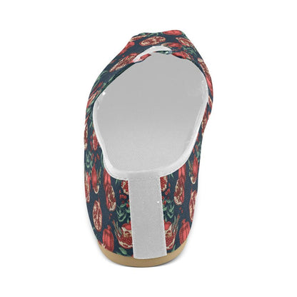 Pomegranate Pattern Print Design PG04 Women Casual Shoes-JorJune.com