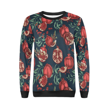 Pomegranate Pattern Print Design PG04 Women Long Sleeve Sweatshirt-JorJune