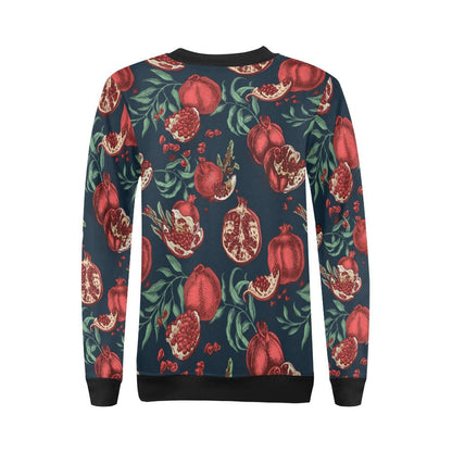 Pomegranate Pattern Print Design PG04 Women Long Sleeve Sweatshirt-JorJune