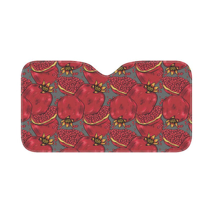Pomegranate Pattern Print Design PG05 Car Sun Shade-JorJune