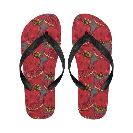 Pomegranate Pattern Print Design PG05 Flip Flops-JorJune