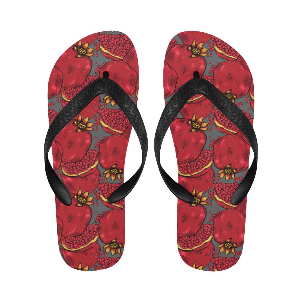 Pomegranate Pattern Print Design PG05 Flip Flops-JorJune