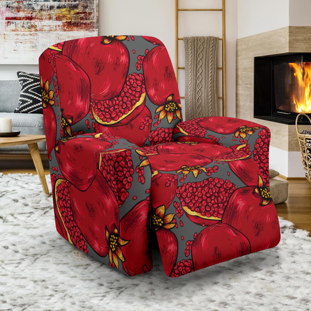 Pomegranate Pattern Print Design PG05 Recliner Slipcover-JORJUNE.COM
