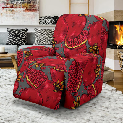 Pomegranate Pattern Print Design PG05 Recliner Slipcover-JORJUNE.COM
