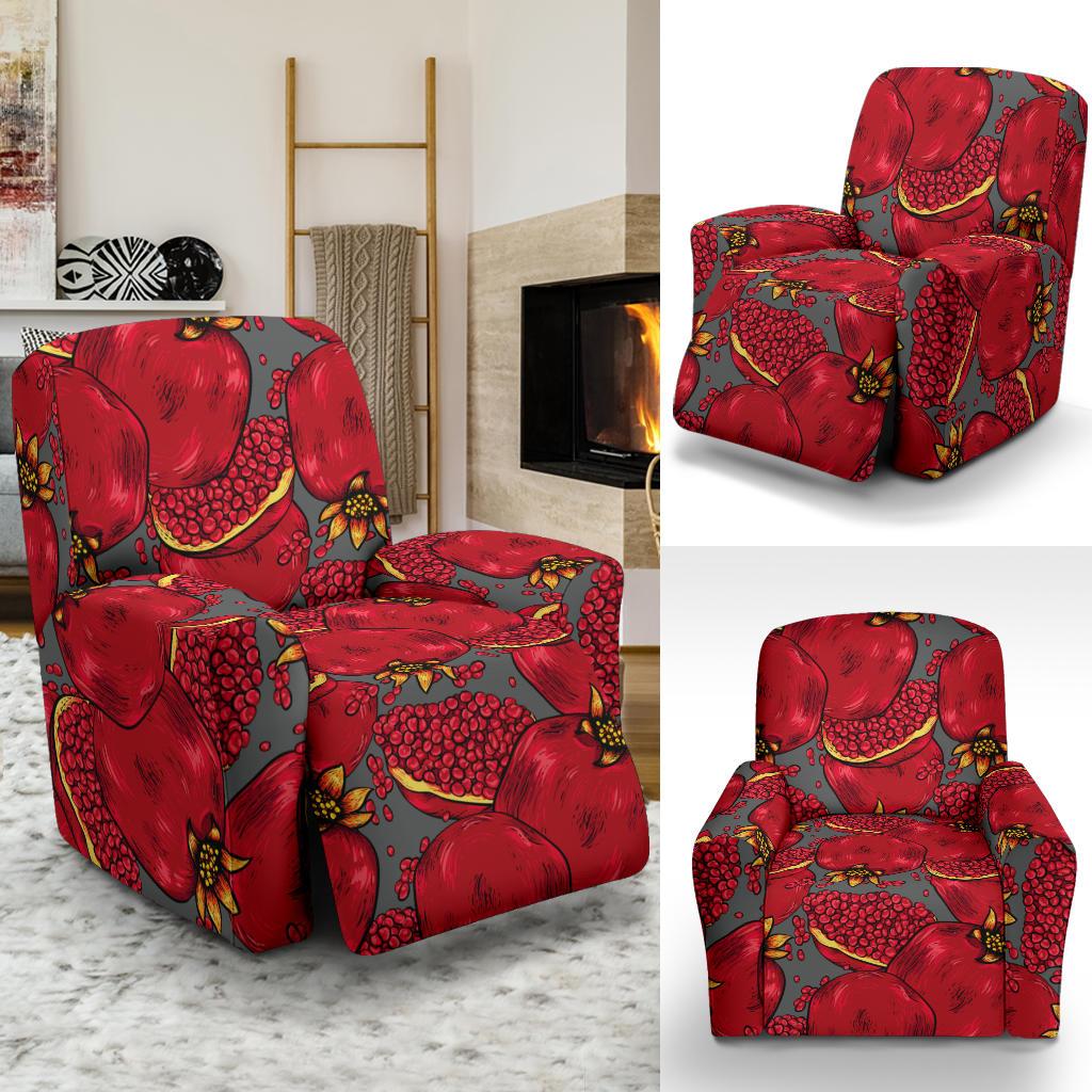 Pomegranate Pattern Print Design PG05 Recliner Slipcover-JORJUNE.COM