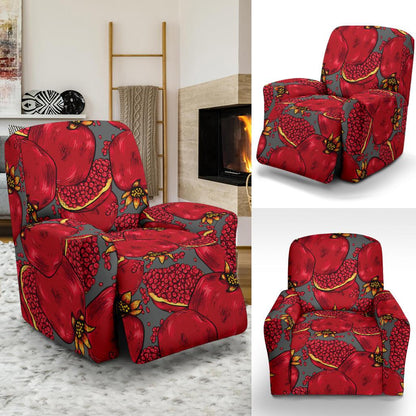 Pomegranate Pattern Print Design PG05 Recliner Slipcover-JORJUNE.COM