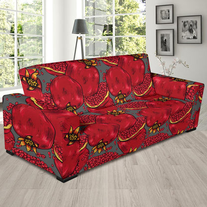 Pomegranate Pattern Print Design PG05 Sofa Slipcover-JORJUNE.COM