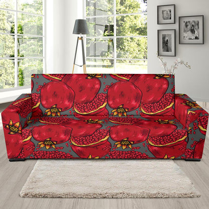 Pomegranate Pattern Print Design PG05 Sofa Slipcover-JORJUNE.COM