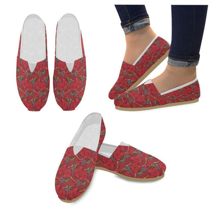 Pomegranate Pattern Print Design PG05 Women Casual Shoes-JorJune.com