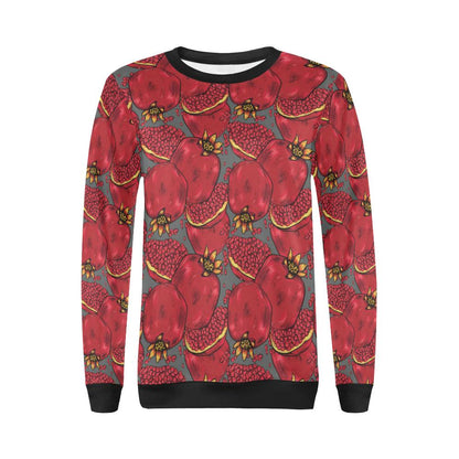 Pomegranate Pattern Print Design PG05 Women Long Sleeve Sweatshirt-JorJune