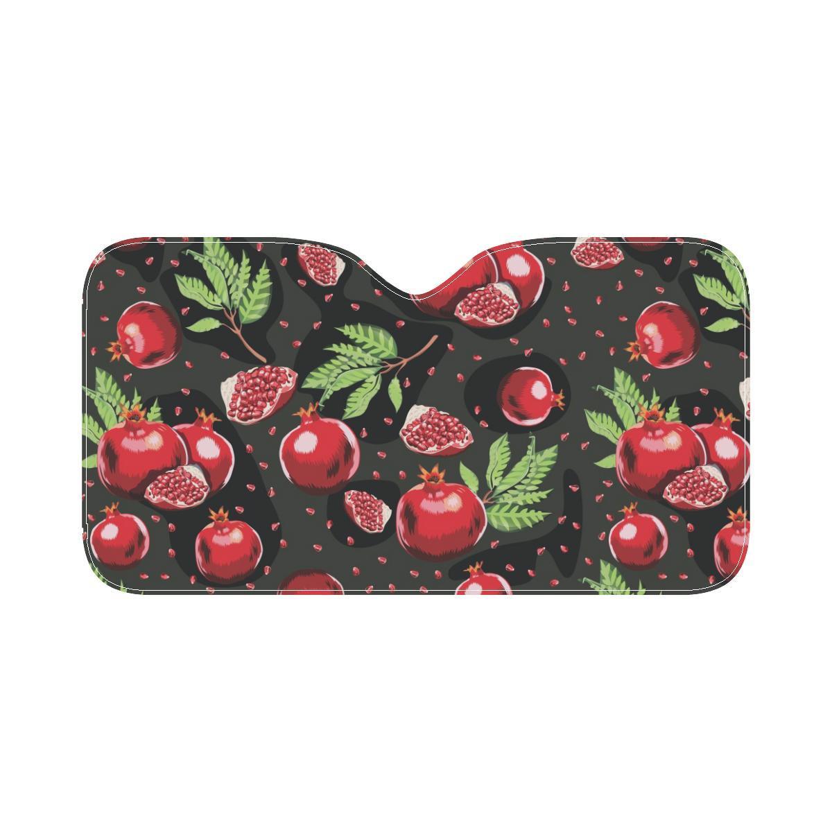 Pomegranate Pattern Print Design PG06 Car Sun Shade-JorJune