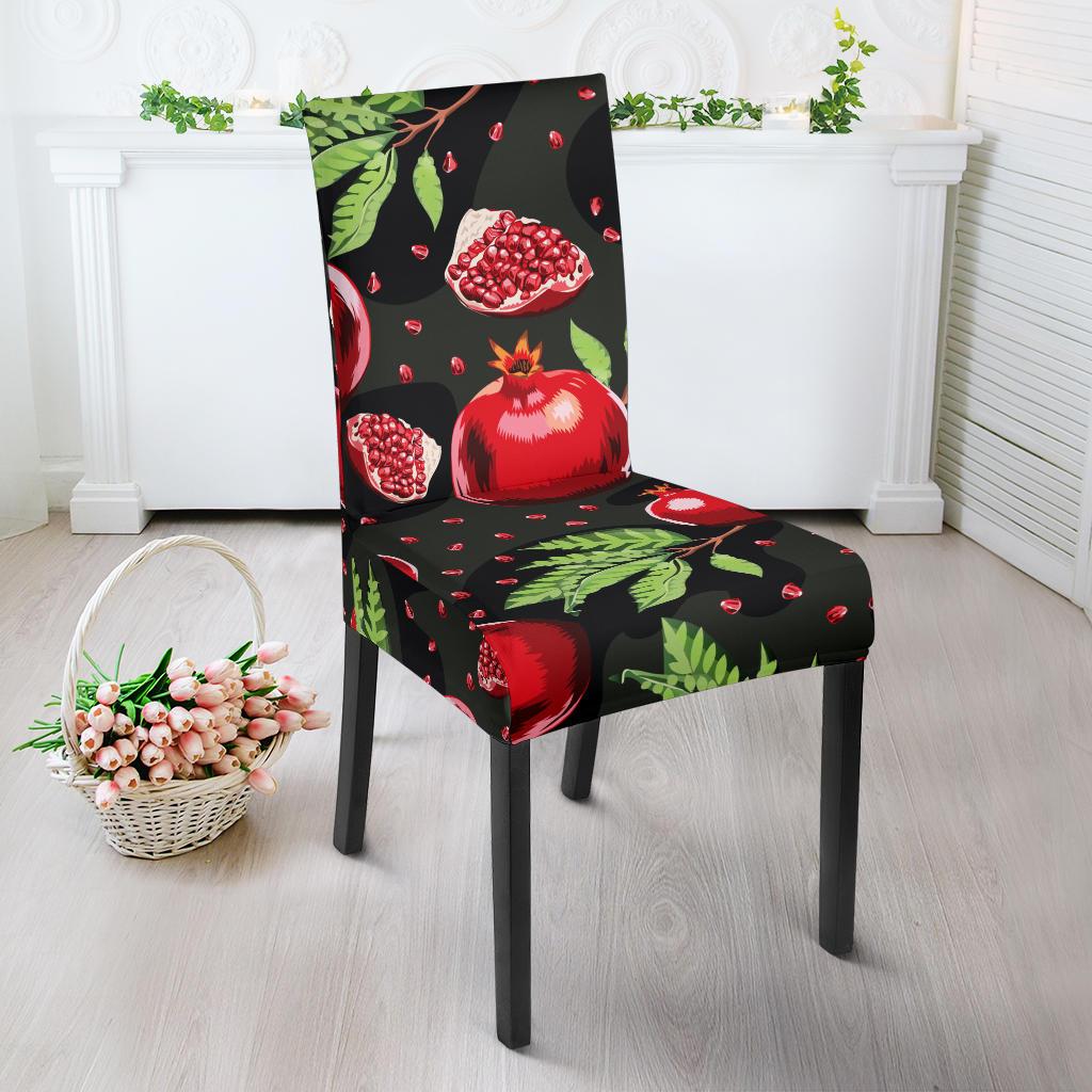 Pomegranate Pattern Print Design PG06 Dining Chair Slipcover-JORJUNE.COM